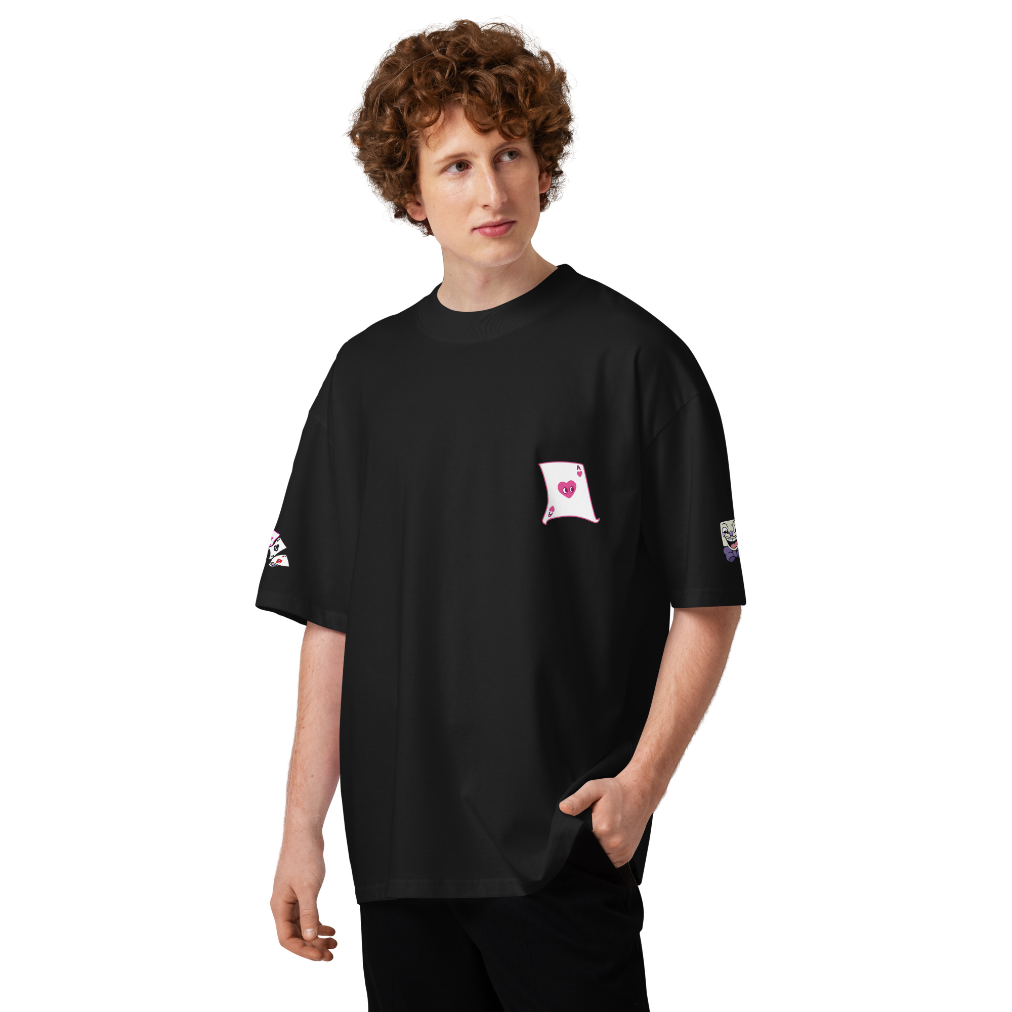 King Dice Unisex organic oversized high neck t-shirt - Image 21