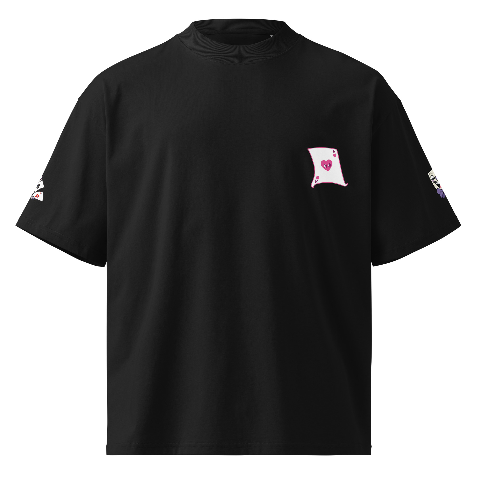 King Dice Unisex organic oversized high neck t-shirt - Image 29