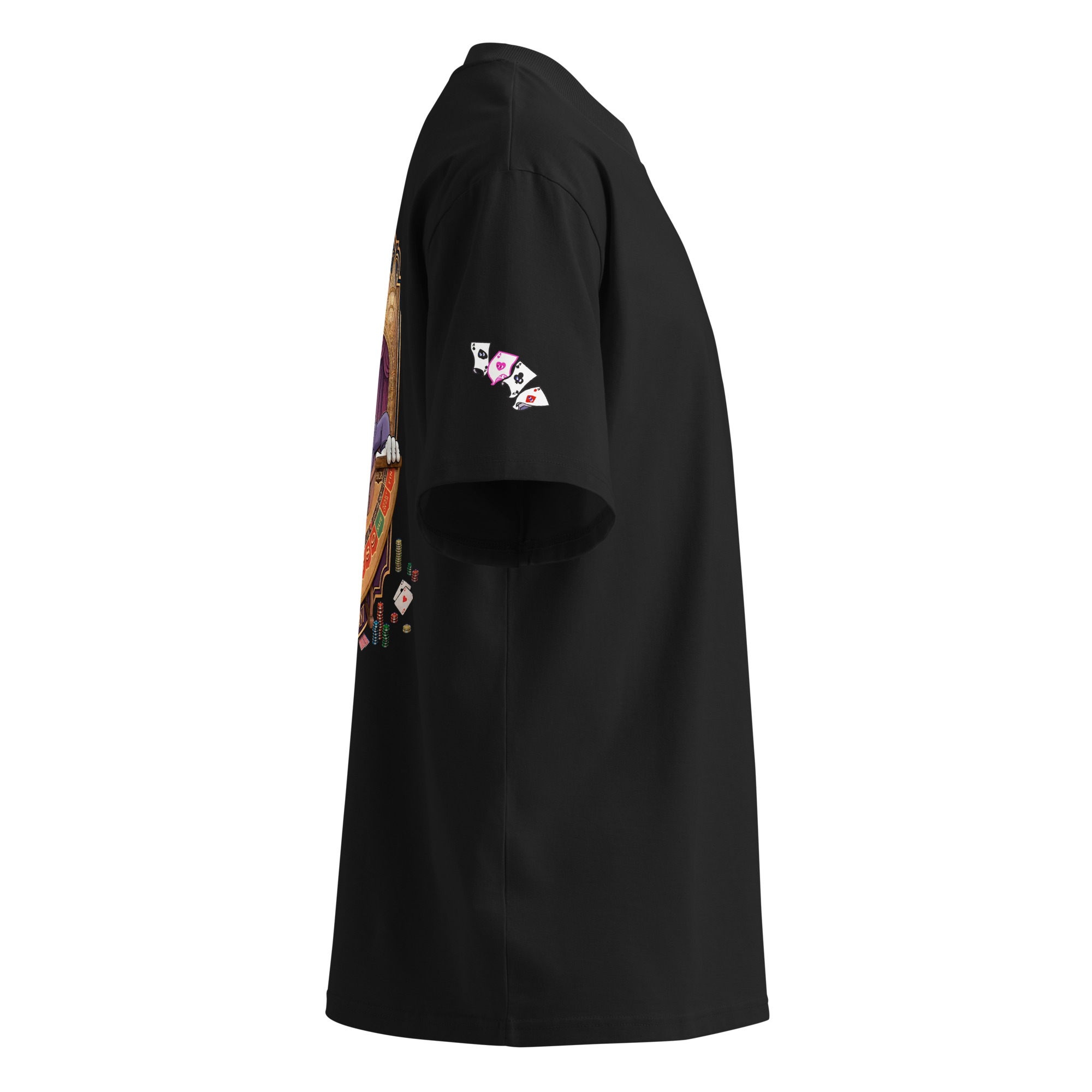 King Dice Unisex organic oversized high neck t-shirt - Image 36