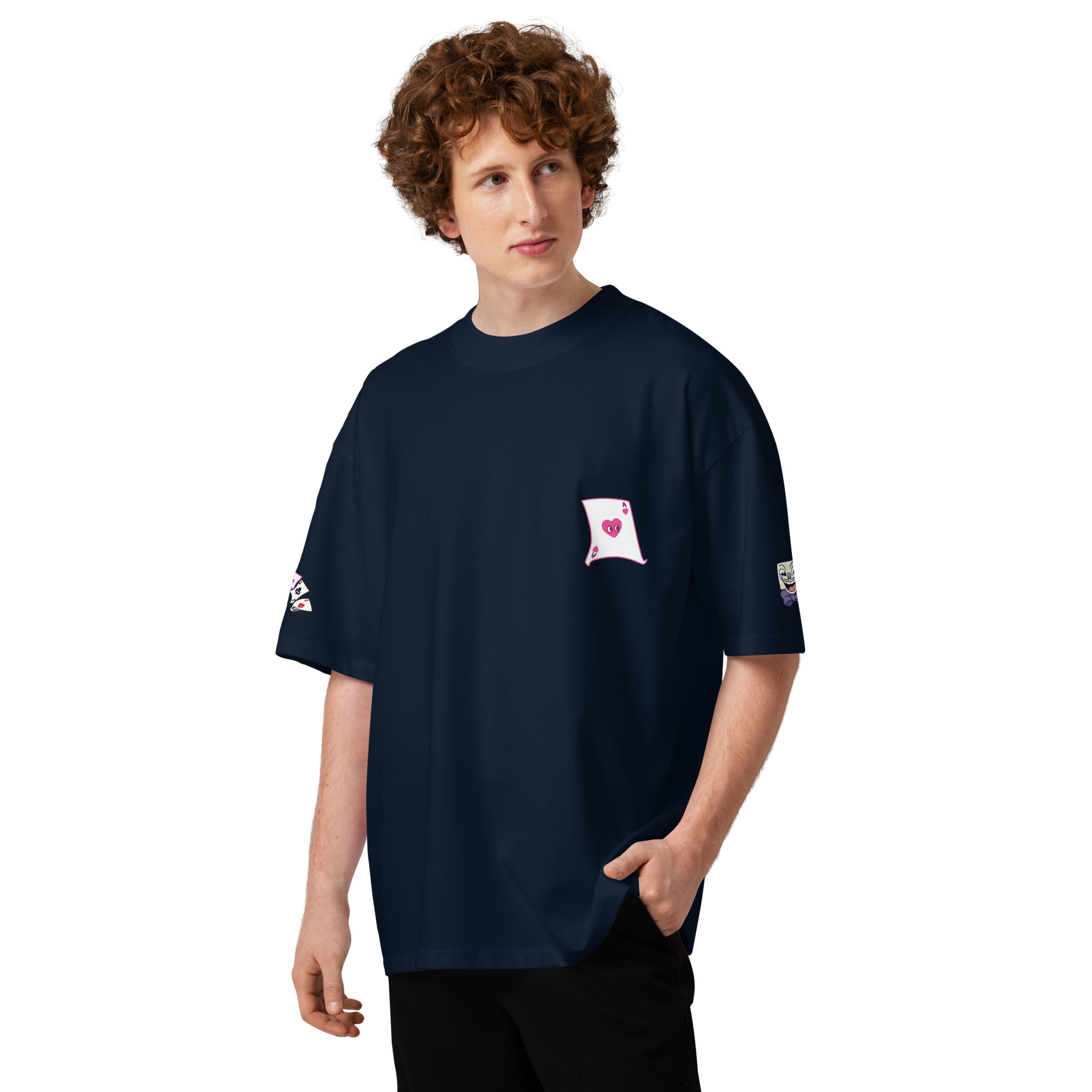 King Dice Unisex organic oversized high neck t-shirt - Image 19