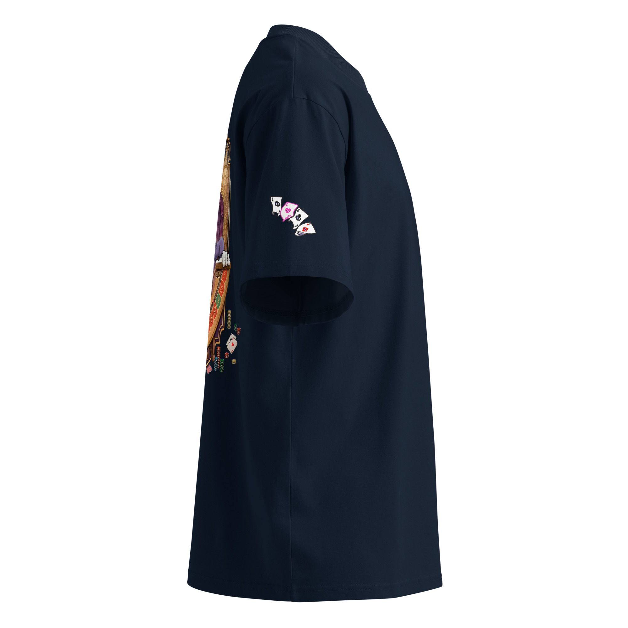 King Dice Unisex organic oversized high neck t-shirt - Image 11