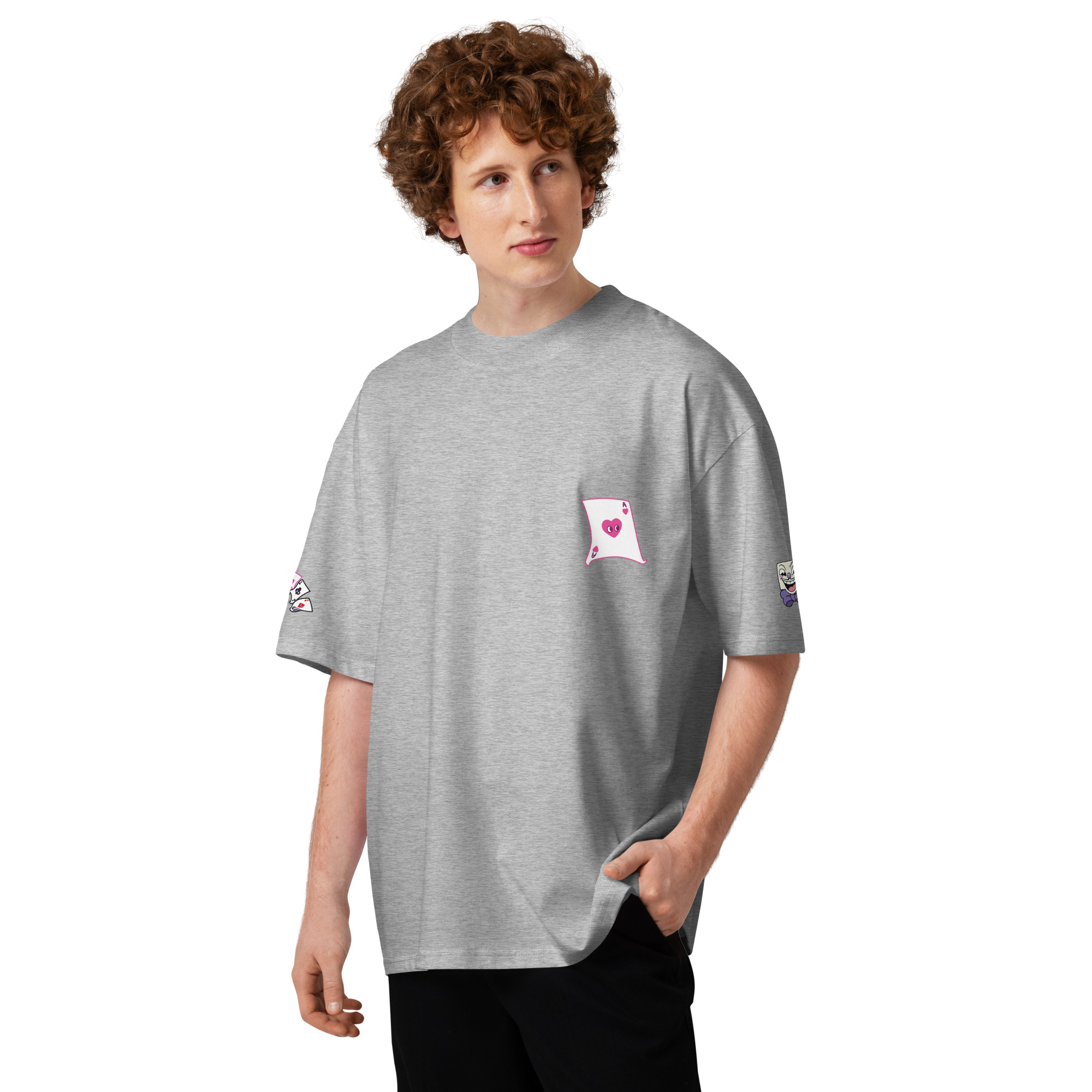 King Dice Unisex organic oversized high neck t-shirt - Image 23