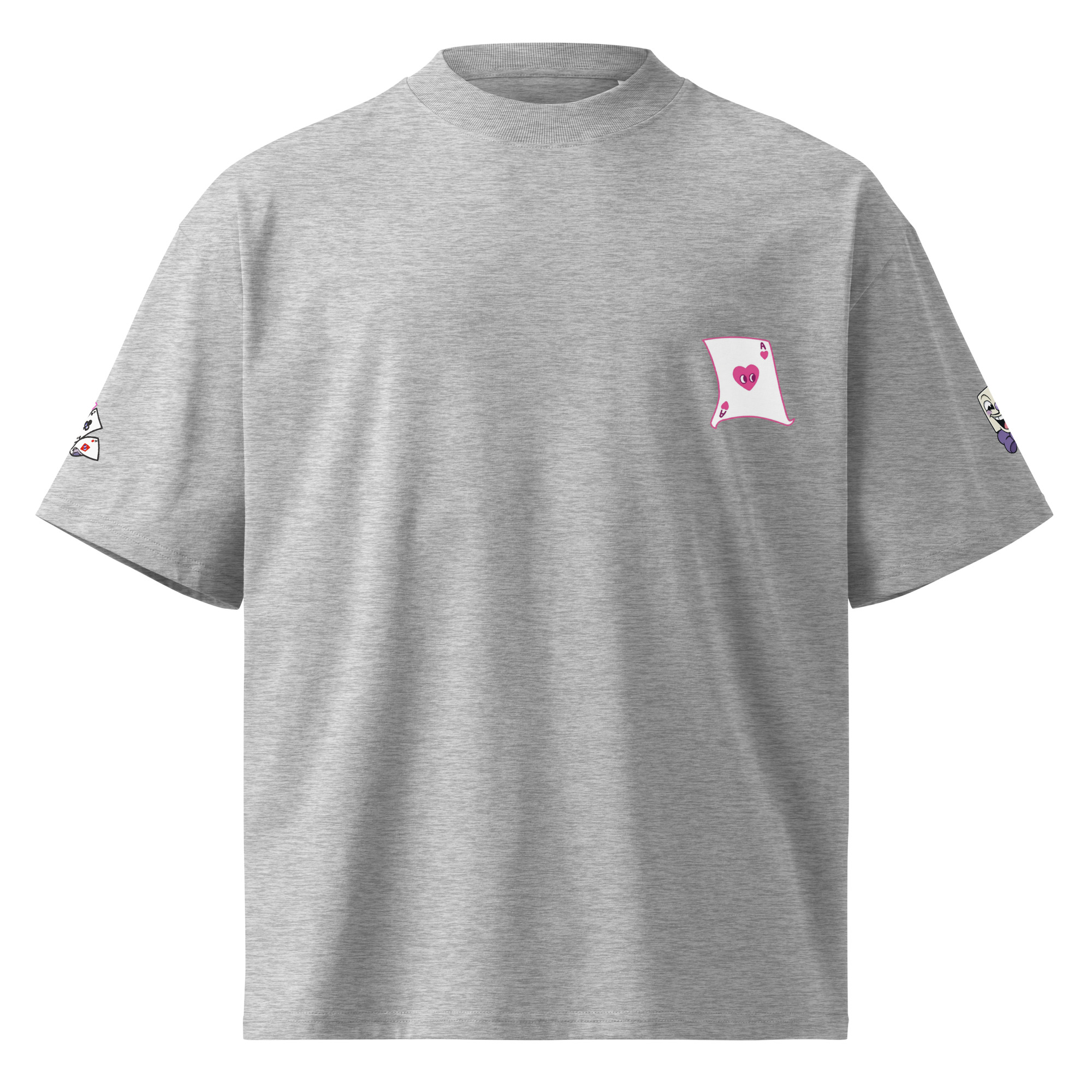 King Dice Unisex organic oversized high neck t-shirt - Image 37