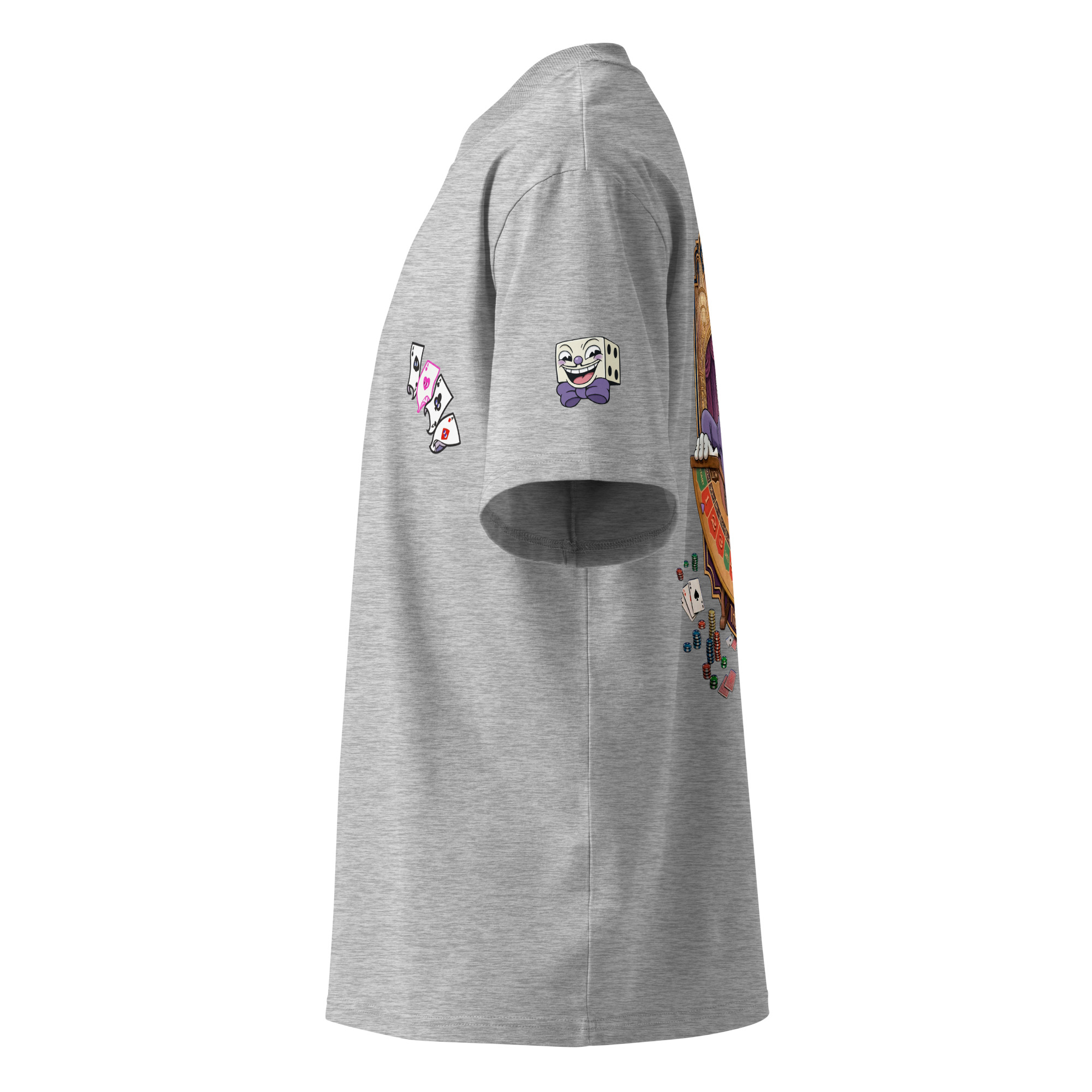 King Dice Unisex organic oversized high neck t-shirt - Image 8