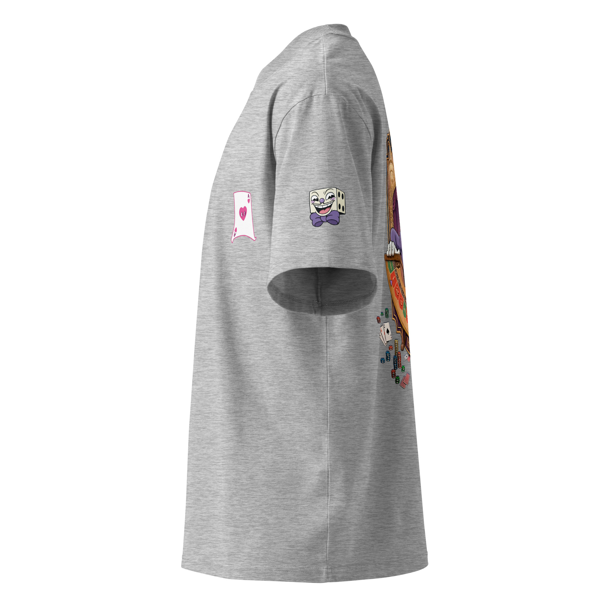 King Dice Unisex organic oversized high neck t-shirt - Image 39