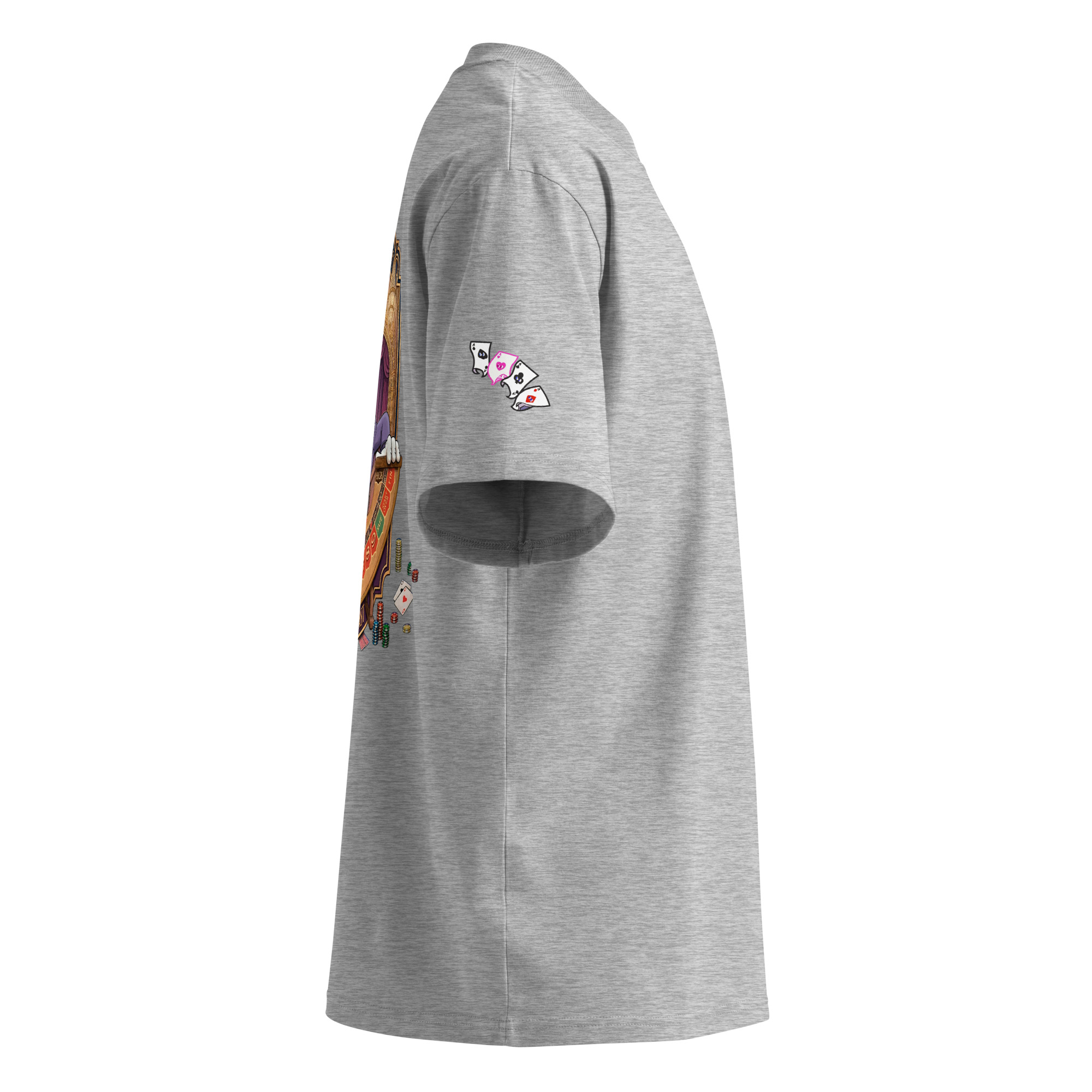 King Dice Unisex organic oversized high neck t-shirt - Image 13