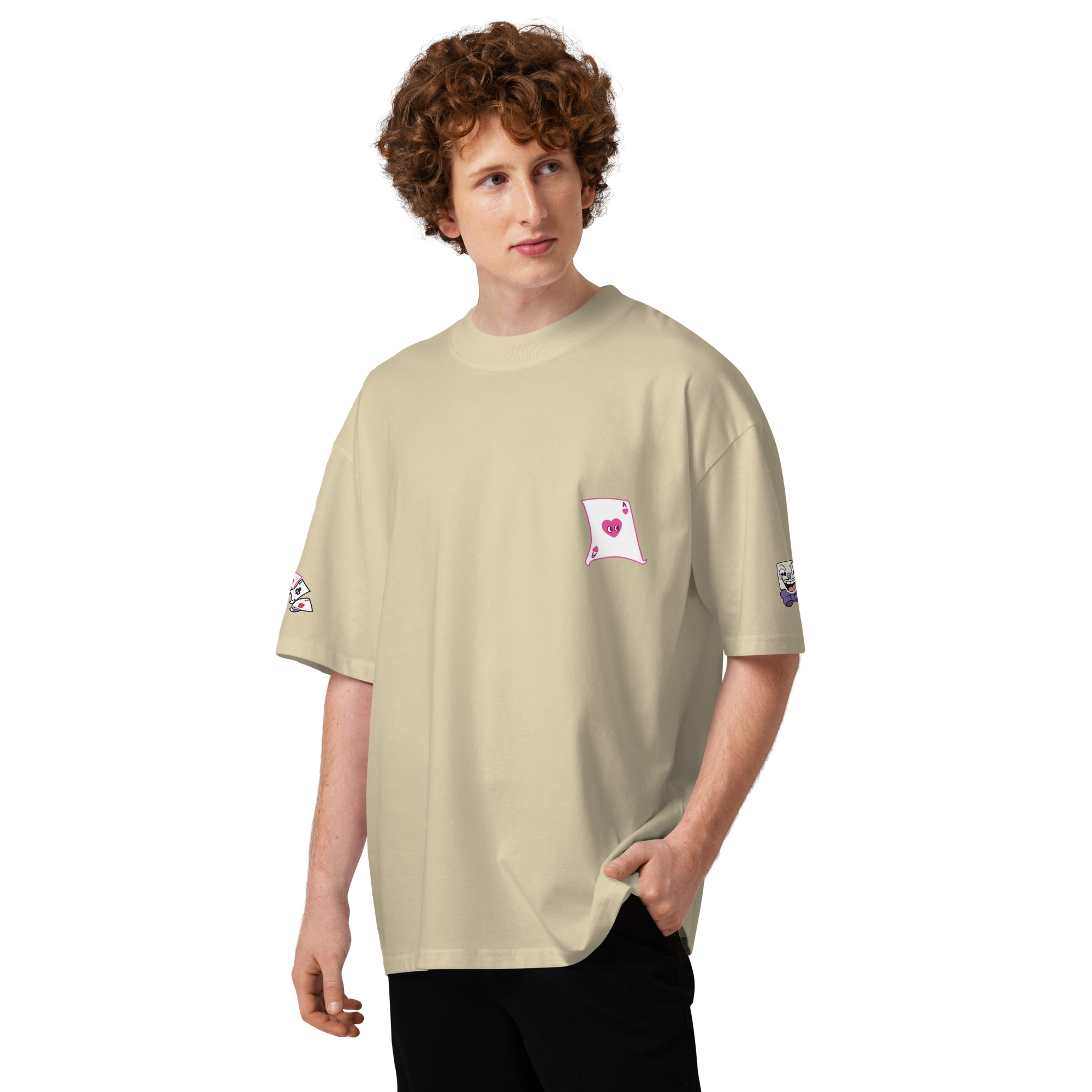King Dice Unisex organic oversized high neck t-shirt - Image 25