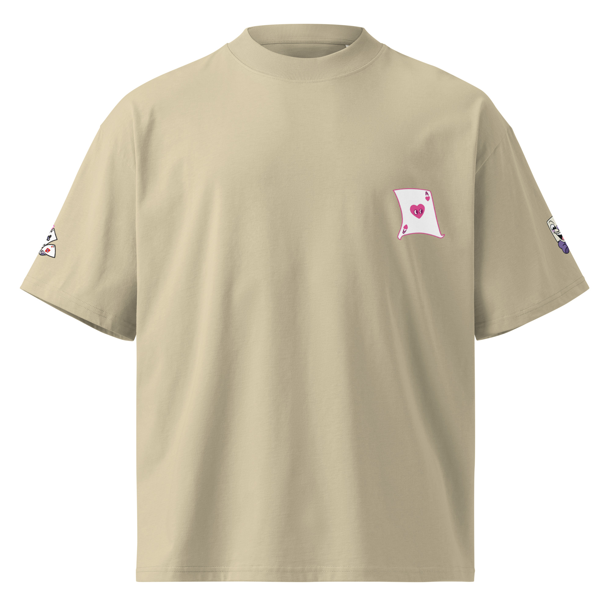 King Dice Unisex organic oversized high neck t-shirt - Image 41