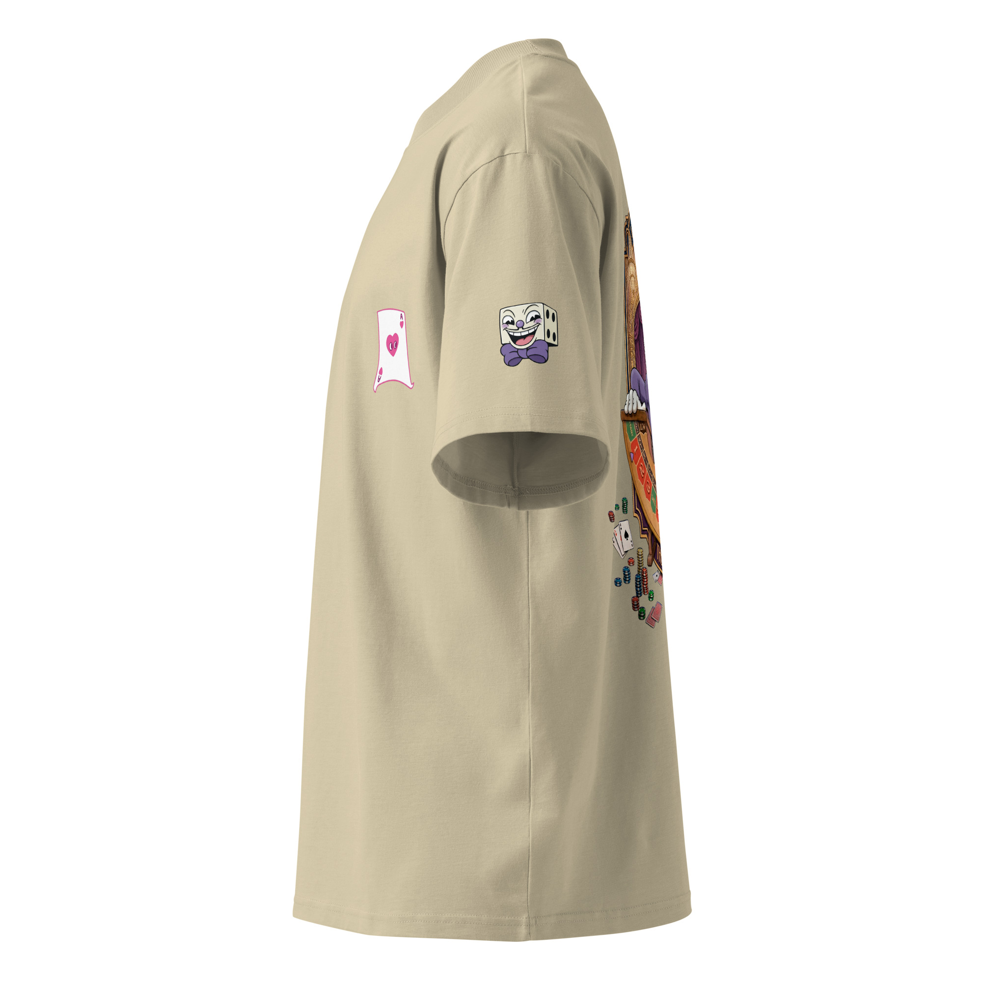 King Dice Unisex organic oversized high neck t-shirt - Image 43