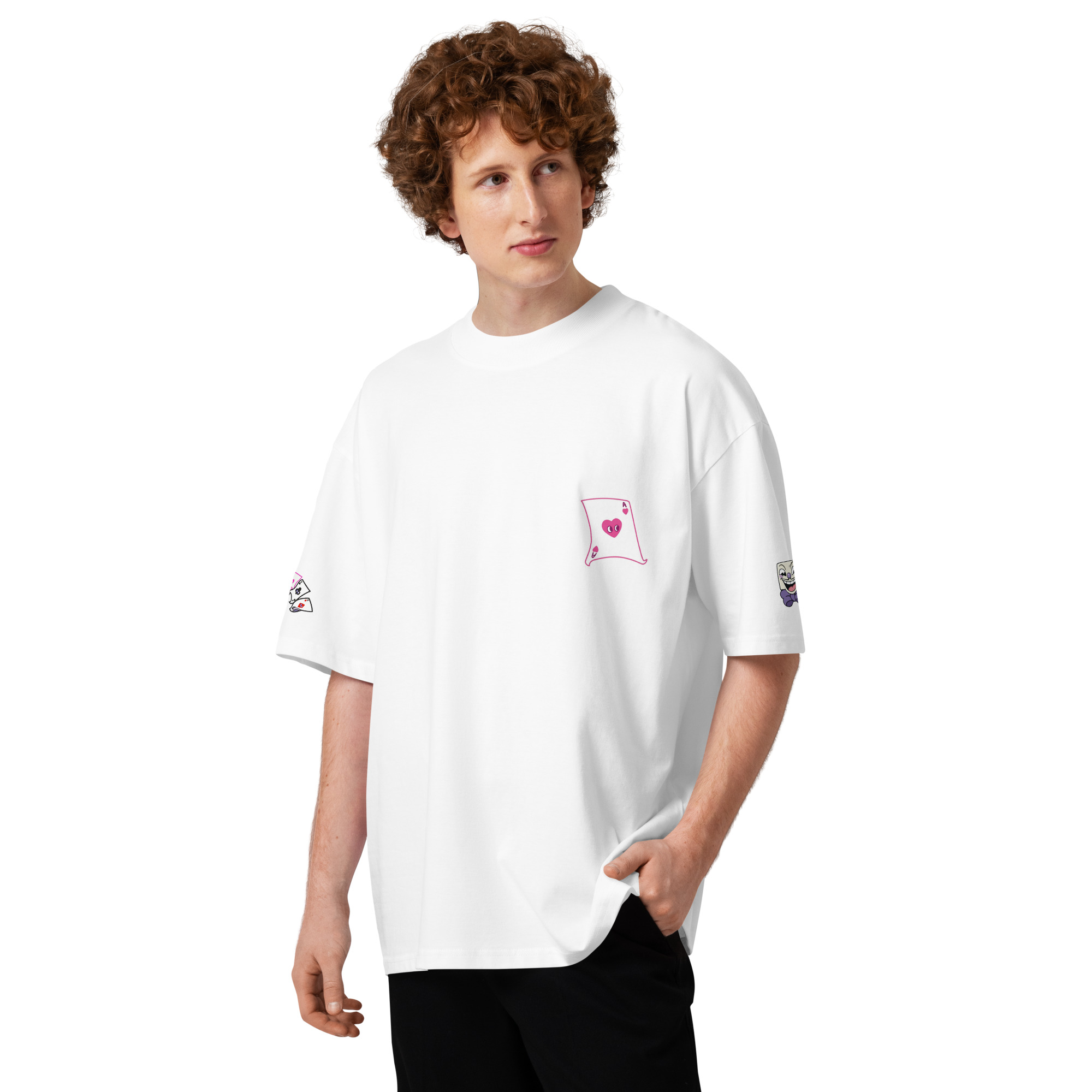 King Dice Unisex organic oversized high neck t-shirt - Image 27