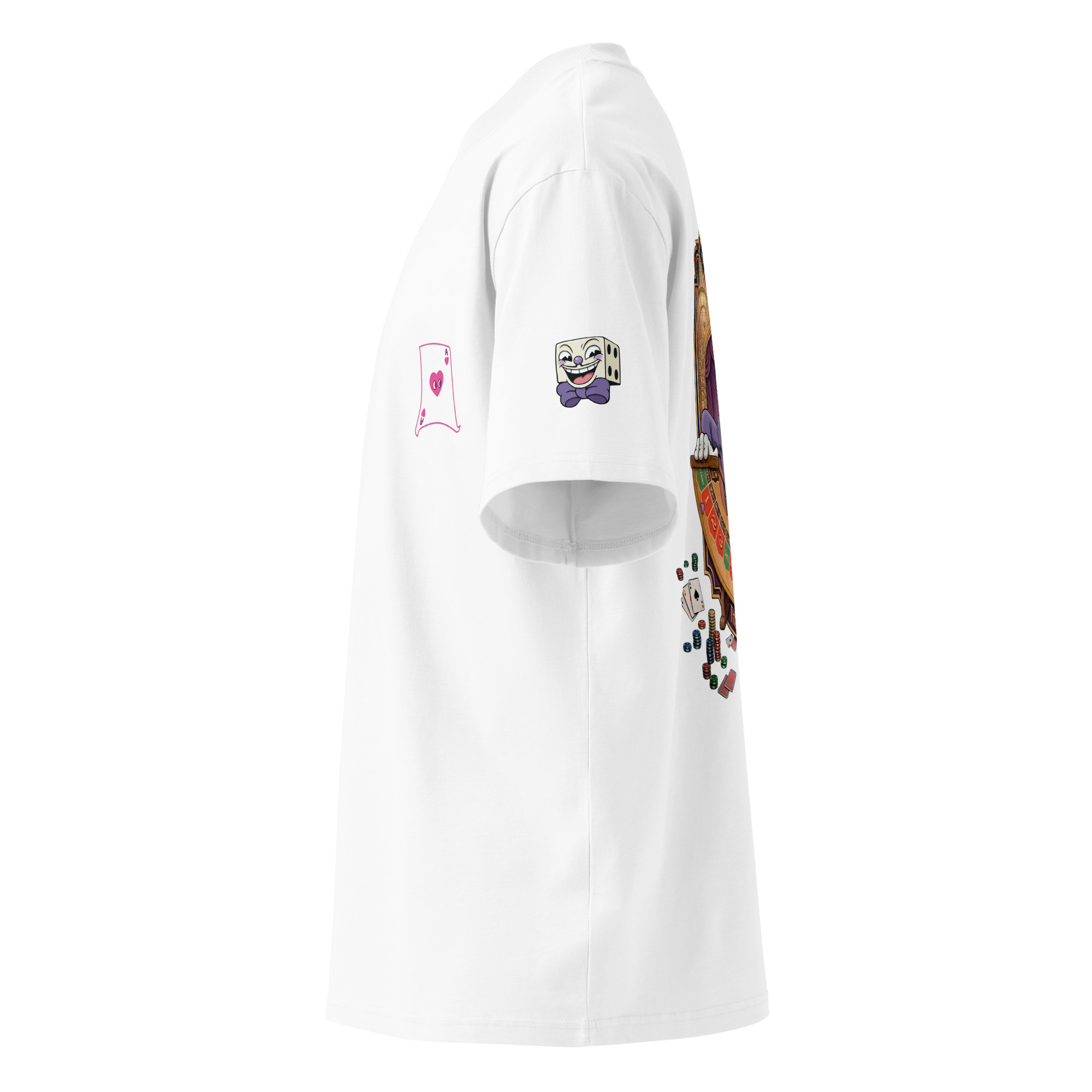 King Dice Unisex organic oversized high neck t-shirt - Image 47
