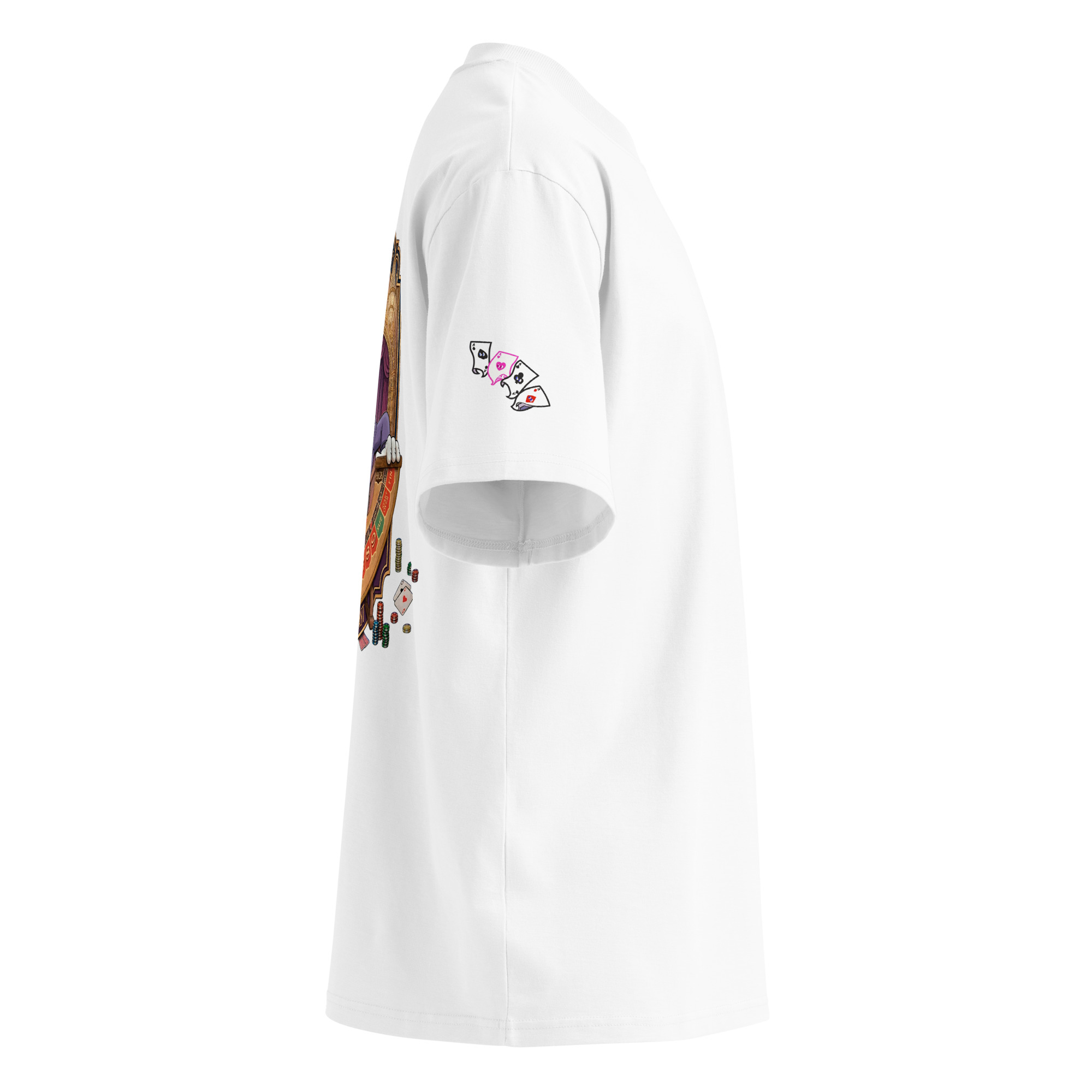 King Dice Unisex organic oversized high neck t-shirt - Image 48
